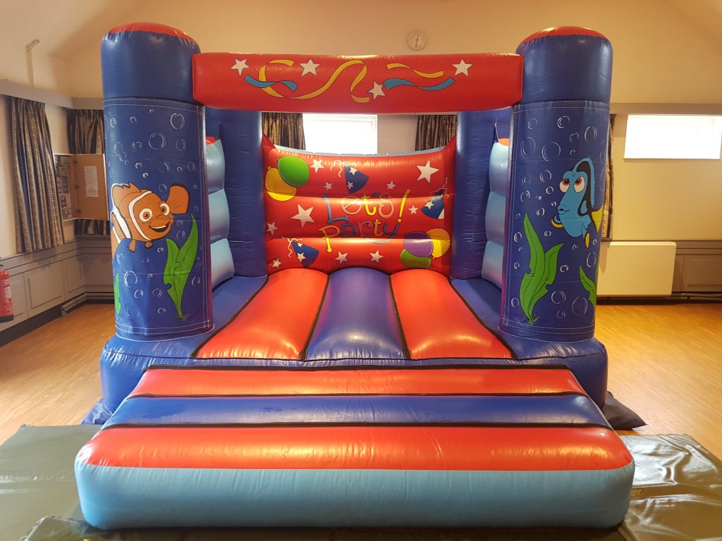An image of Nemo & Dory velcro bouncy castle