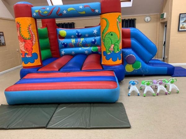 Dino 17 x 15 Velcro Castle With Slide – Changeable Themes