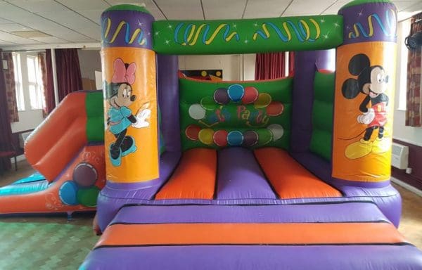 Mickey and Minnie Velcro Castle With Slide – Changeable Themes