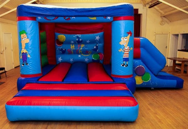 Phineas and Ferb 17 x 15 Velcro Castle With Slide – Changeable Themes