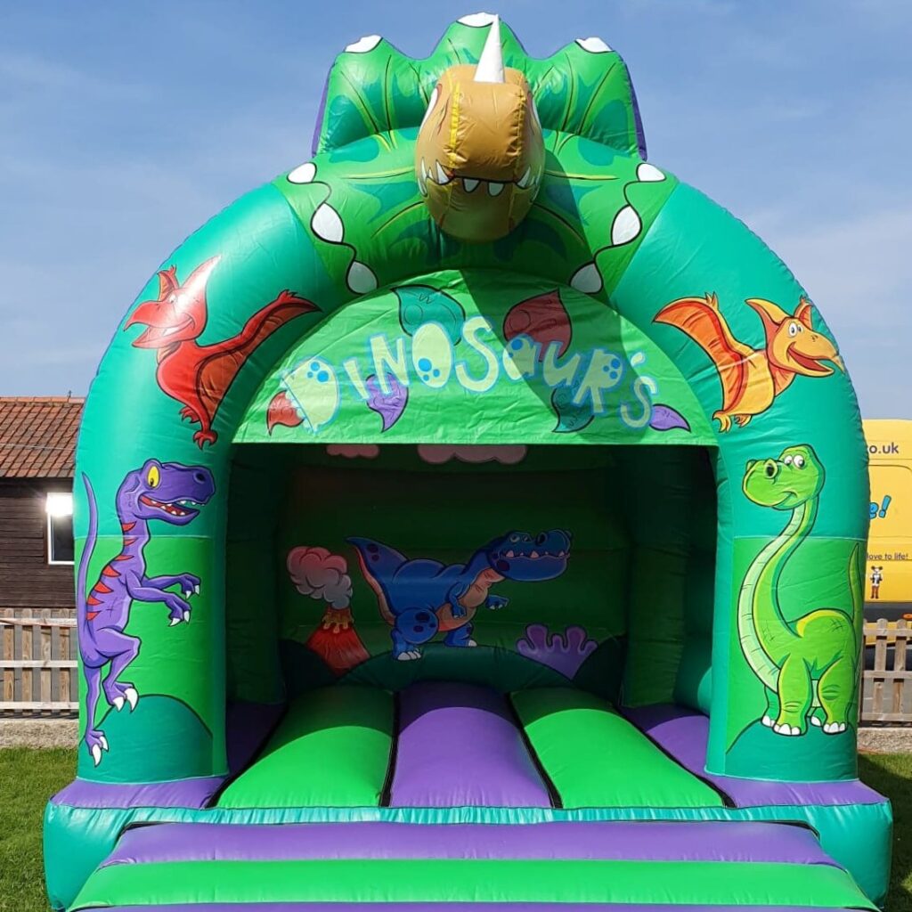 Dinosaur 3D Inflatable Head Castle Jolly Kids Castles