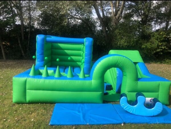 Green & Blue Inflatable Play Surround