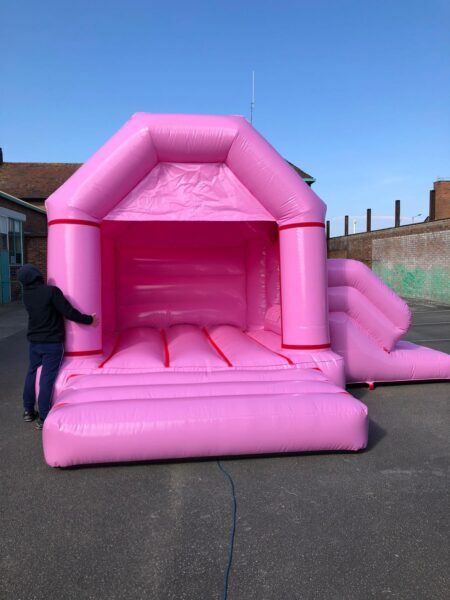 Pastel Pink Castle With Slide