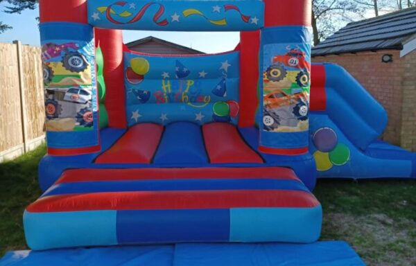 Monster Truck Velcro Castle With Slide – Changeable Themes