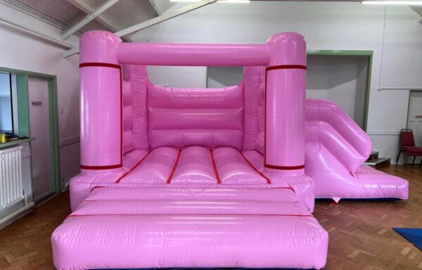 Pastel Pink Roofless Castle With Slide